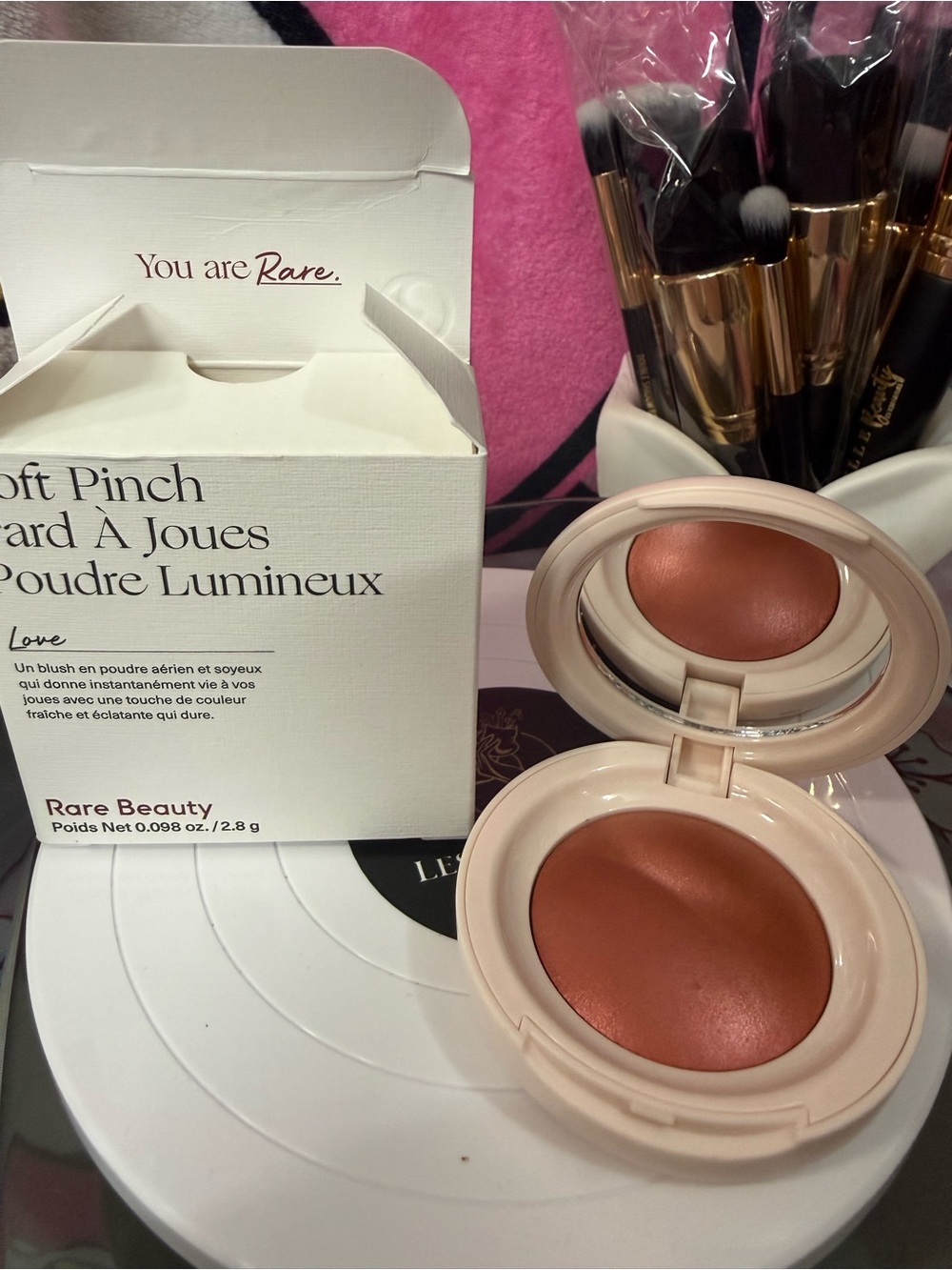 Rare Beauty Soft Pinch Cream Blush — Warm Coral